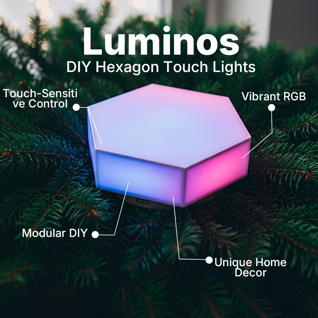 Luminos DIY Hexagon Touch Lights (1pc)