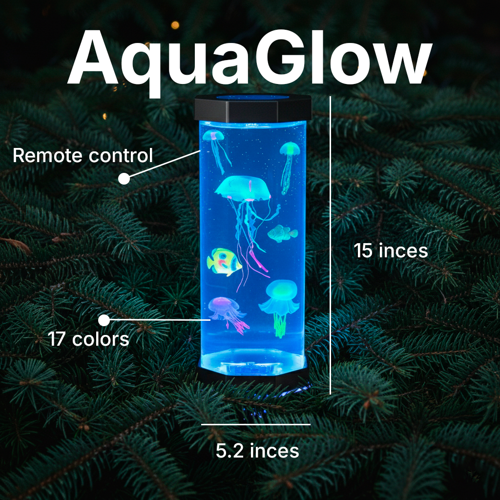 AquaGlow Jellyfish Lamp