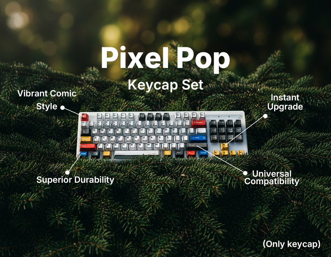 "Pixel Pop" Keycap Set