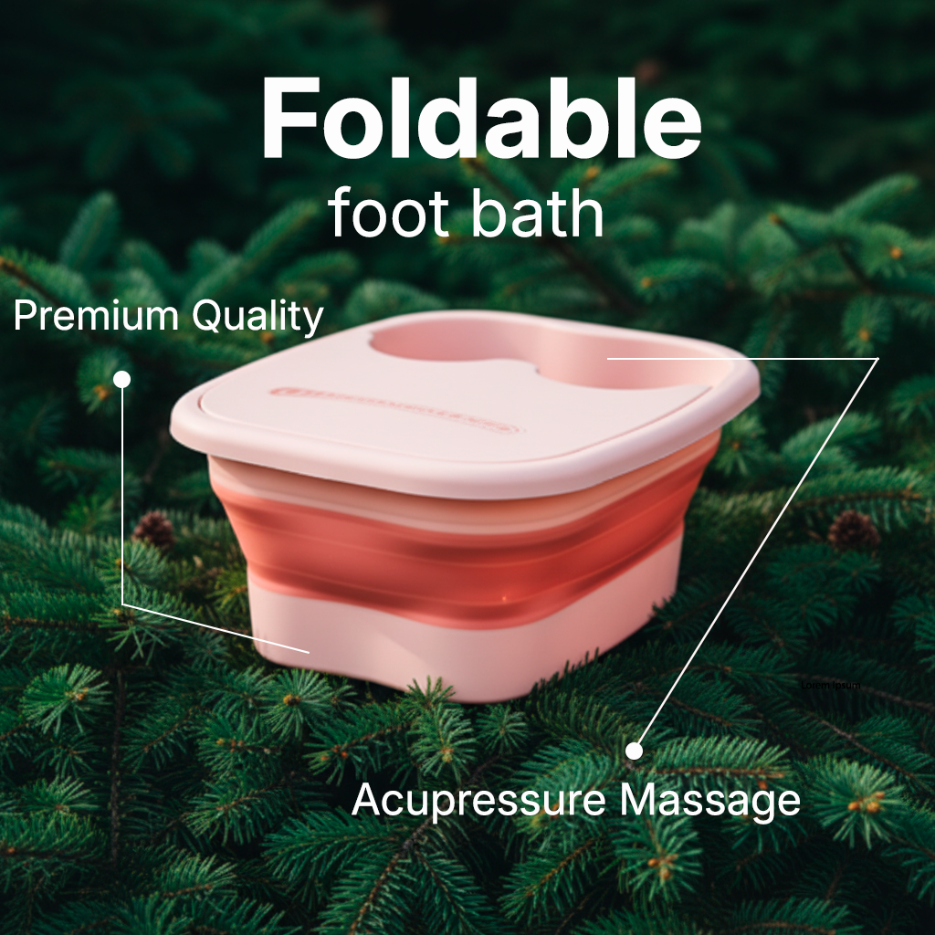 Foldable foot bath