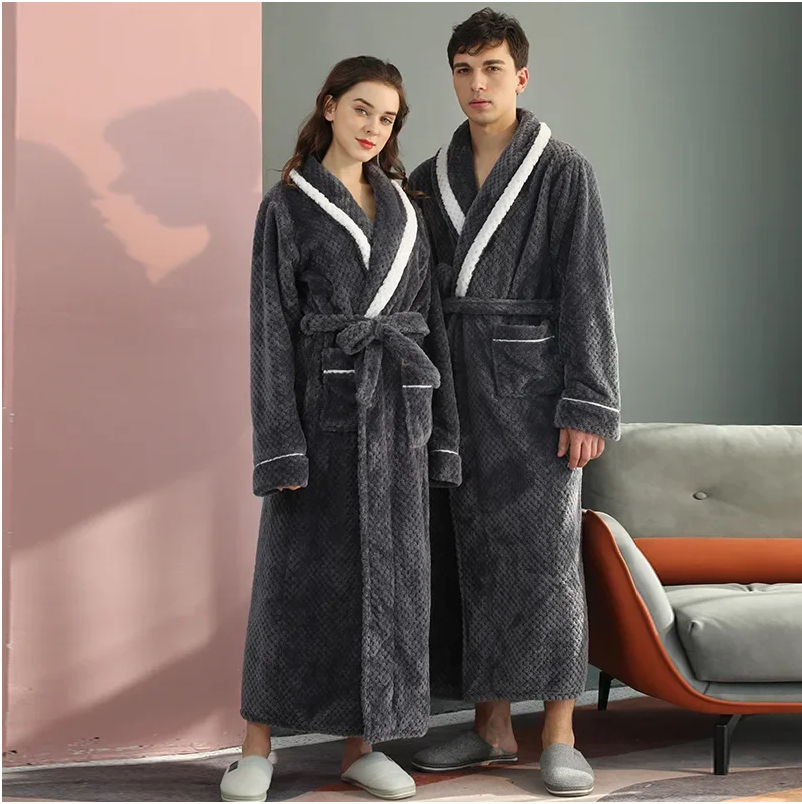 Cozy Luxe Flannel Couple Robe Set