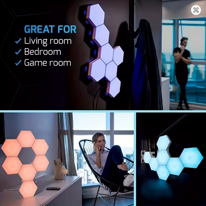 Luminos DIY Hexagon Touch Lights (1pc)