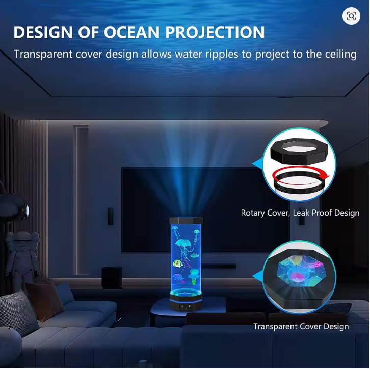 AquaGlow Jellyfish Lamp