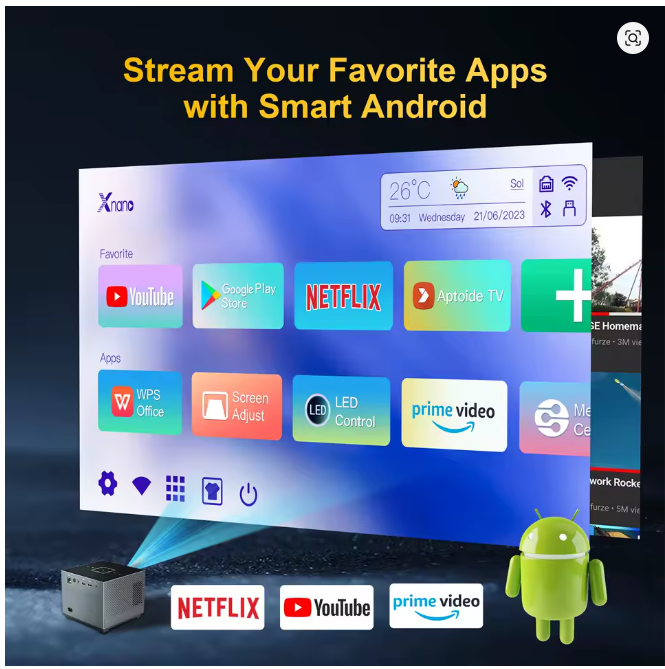 Xnano 4K Smart Portable Projector