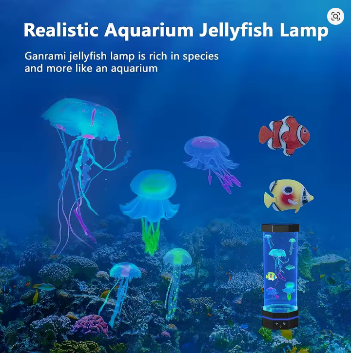 AquaGlow Jellyfish Lamp