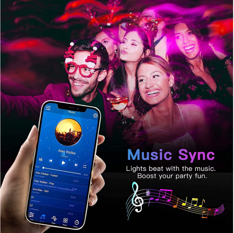 LuminaSynс Music-Activated Smart RGB LED Strip Lights