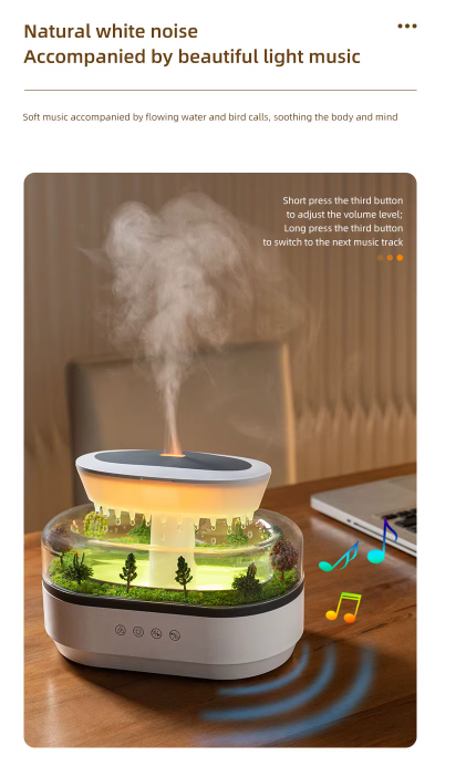 AuraRain Cloud Diffuser & Sleep Aid