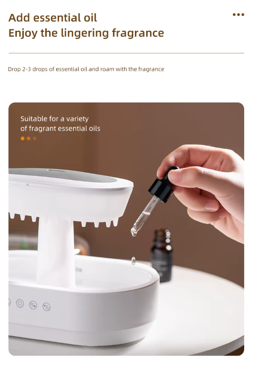 AuraRain Cloud Diffuser & Sleep Aid